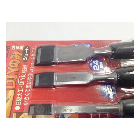 Japanese and-Value Chisels NOMI Oire 3pcs Short from Carpenter Tool  image {5}