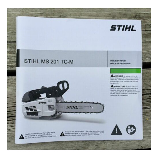 NEW GENUINE STIHL MS201 TC-M Chain Saw Owners Manual MS201 TCM 0458-599-8621 image {1}