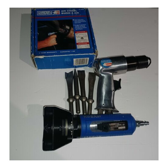 Kobalt SGY-AIR226 3" Cut-Off Pneumatic Cutter W/ Campbell TL1003 Air W/Chisels.  image {6}