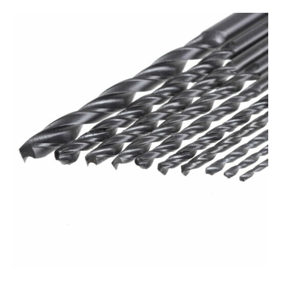 Hyper Tough 10-Piece DRILL BIT SET for METAL WOOD PLASTIC High-Speed Steel HQ image {4}