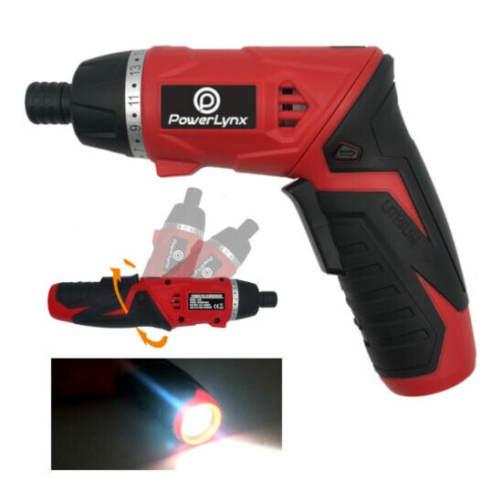 Electric 3.6V Lithium Ion Cordless USB Rechargeable Screwdriver Drill Torch Set image {1}