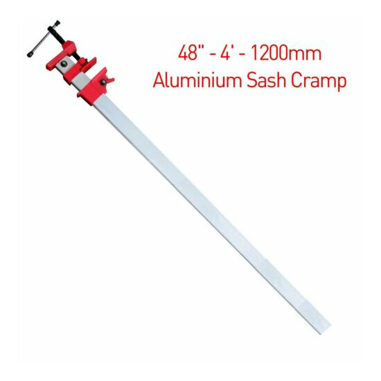 2Pc Sash Cramp Aluminium Quick Release Bench Clamp (Sold Set of 2) image {2}