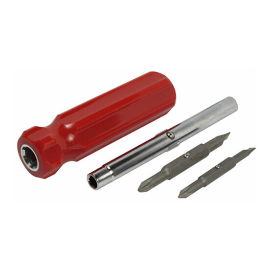 New 6 in 1 SCREWDRIVER = 1/4" & 5/16" Nut Setter + 2 PHILLIPS & 2 SLOTTED  image {2}
