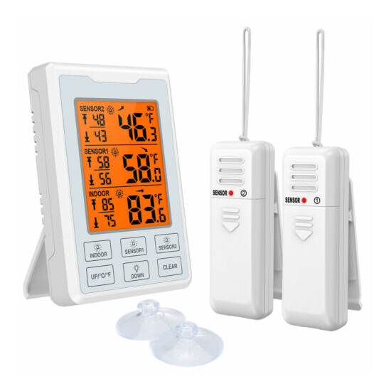 1pc Refrigerator Alarm Thermometer Digital Wireless Fridge Freezer&Temperature image {44}