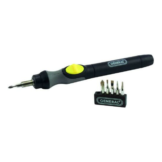 500 Precision Cordless Electric Screwdriver with Six Bits and Quick Change Chuck image {1}
