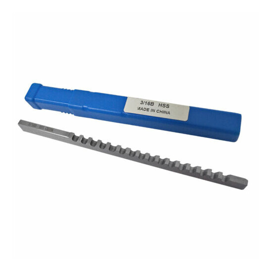 3/16" Keyway Broach B Push Type 3/16 Inch HSS Shim Cutting Tool CNC image {1}