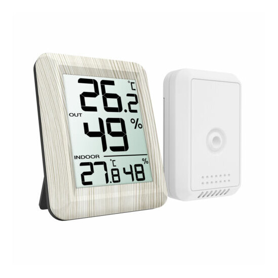 Mini Digital LCD Outdoor Indoor Room Thermometer_Hygrometer Temperature Humidity image {10}