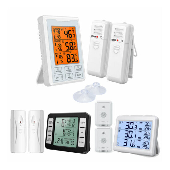 1pc Refrigerator Alarm Thermometer Digital Wireless Fridge Freezer&Temperature image {1}