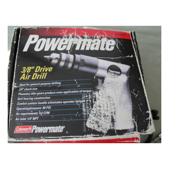 * Coleman Powermate 3/8" Air Drill 024-0076SP image {3}