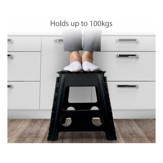 Heavy Duty Large 100KG Step Stool Multi-Purpose Folding Foldable Home Kitchen image {5}