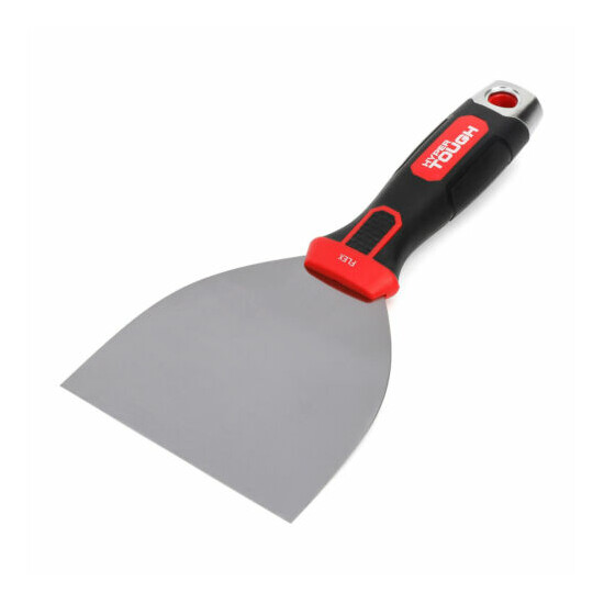 Hyper Tough 4-INCH FLEX PUTTY KNIFE Flexible Blade, Soft Grip, Hammer End TOOL image {1}