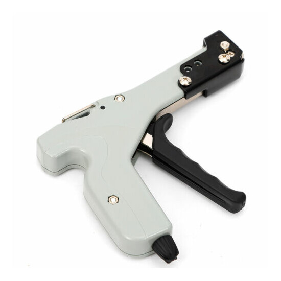 Stainless Steel Cable Tie Gun Fasten Pliers Crimper Tension Adjustable +4 Levels image {2}