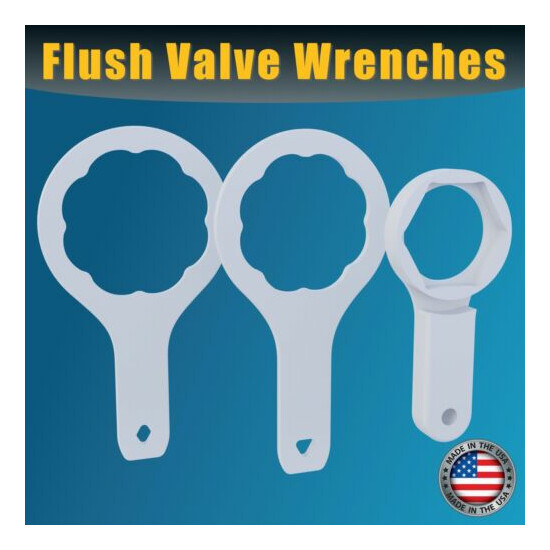 Wrench for toilet flush valve nut - multiple sizes available image {1}