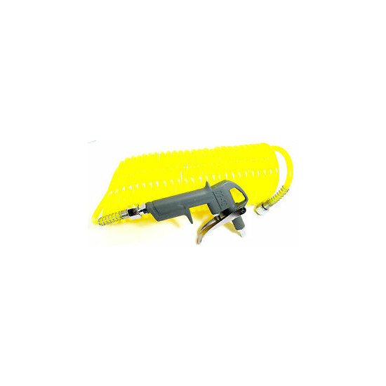 Air Dust Blow Gun 25ft Air Hose With Recoil Hose TZ AT037 image {1}