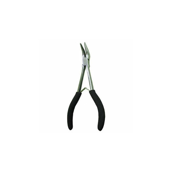 6-1/2" Mini Bent Nose Pliers with Smooth Jaws image {1}