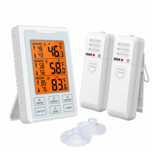 1pc Refrigerator Alarm Thermometer Digital Wireless Fridge Freezer&Temperature image {45}