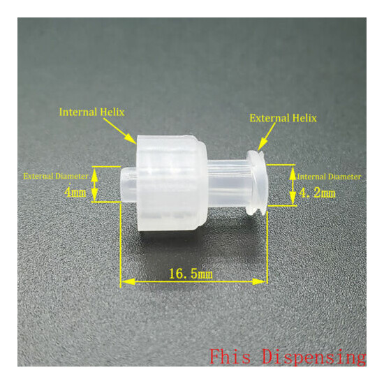 Dispensing Cylinder Luer Lock Joint Rotary Needle Dispenser Extension Adapter image {7}