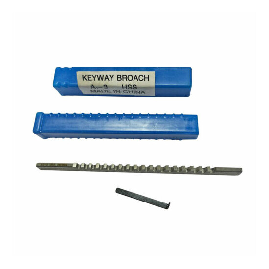 3mm A Push-Type Keyway Broach Cutter HSS Metric Size CNC Machine Cutting Tool image {1}