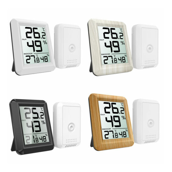 Mini Digital LCD Outdoor Indoor Room Thermometer_Hygrometer Temperature Humidity image {1}