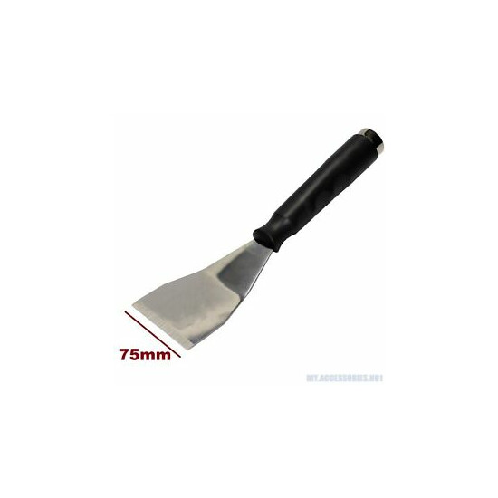 75mm Bent Filling Knife Stainless Steel Grill Spatula Scraper Putty Spreading  image {1}
