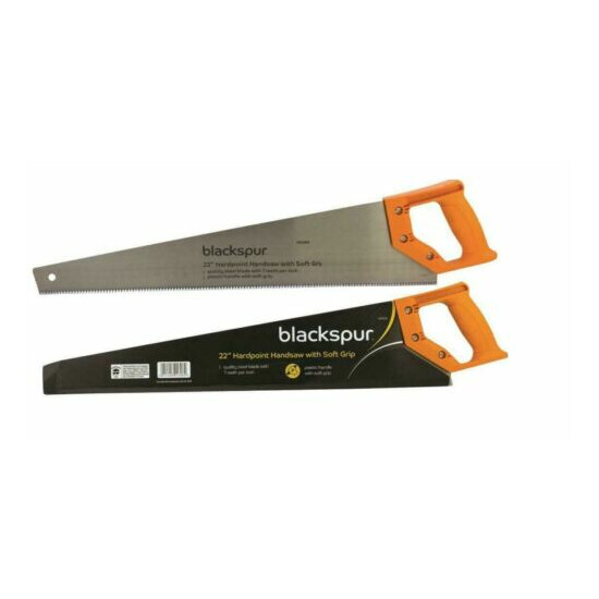 10" TENON /16" / 22" HANDSAW HAND SAW SOFT RUBBER GRIP QUALITY STEEL WOOD CRAFT image {5}