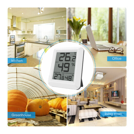 Mini Digital LCD Outdoor Indoor Room Thermometer_Hygrometer Temperature Humidity image {15}