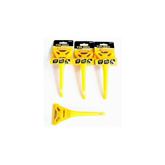 4 TOLSEN RAZOR BLADE SCRAPERS WITH BLADES KNIFE INSPECTION STICKER DECAL GASKET image {1}