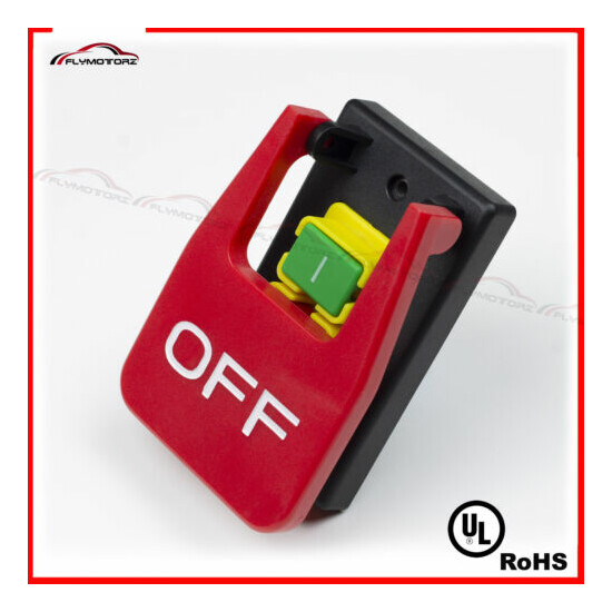 UL Emergency Shutoff Stop On/Off Paddle Switch 120 Volt 16A Table Saw Craftsman image {1}