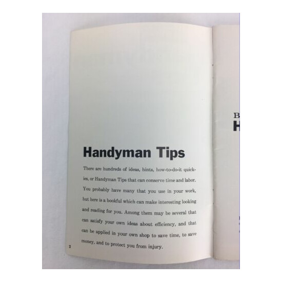 Vintage Handyman Tips Guide How To Booklet Better Homes and Gardens  image {3}