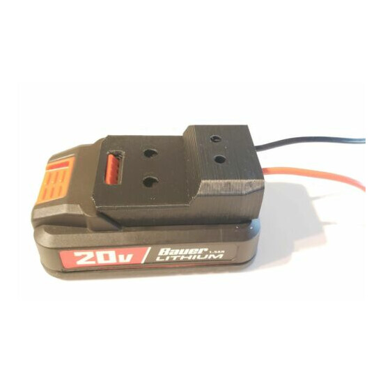 Bauer 20V MAX Li-ion Batteries Convert to DIY Connection Output Adapter Robot image {2}