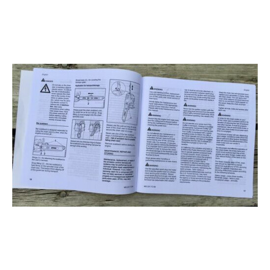 NEW GENUINE STIHL MS201 TC-M Chain Saw Owners Manual MS201 TCM 0458-599-8621 image {2}