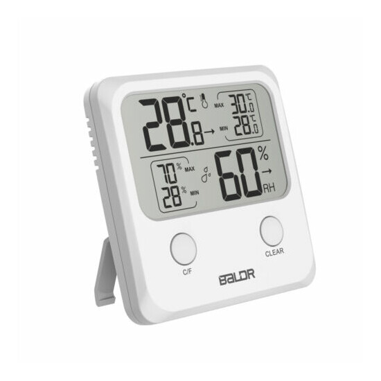 Baldr Thermometer Digital LCD Humidity Meter Indoor Hygrometer Temperature Test image {2}