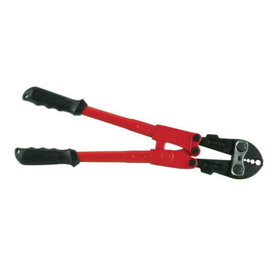 Crown Bolt Swaging Crimping Tool 18" Wire Rope Cable Hand Crimper 1/16"-3/16" image {1}