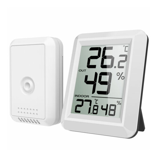 Mini Digital LCD Outdoor Indoor Room Thermometer_Hygrometer Temperature Humidity image {13}