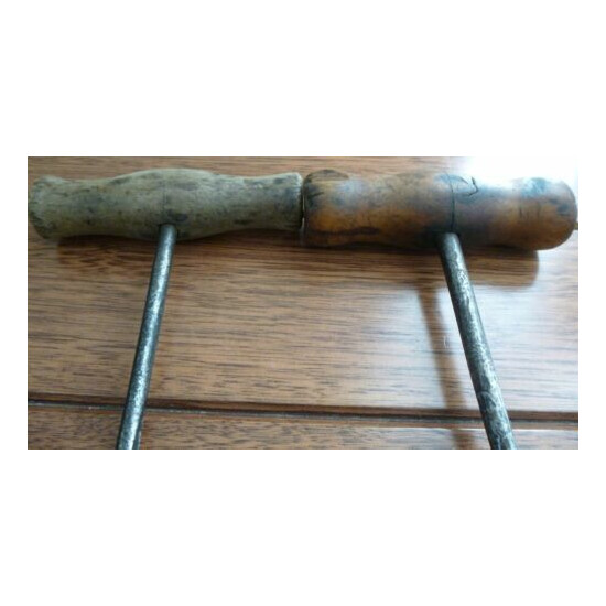 Variety of 7 Collectable Vintage / Antique Bradawls / Awls with Wooden Handles image {3}