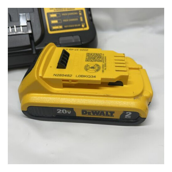 DEWALT SET 20V 2Ah Lithium Battery & Charger Genuine DCB203 + DCB107 SET image {6}