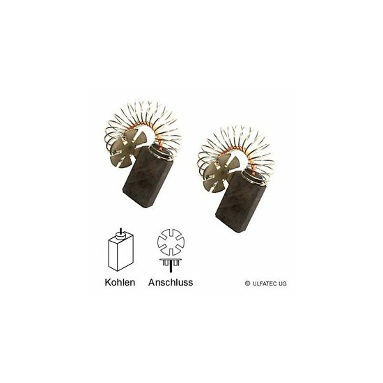 Carbon Brushes For AEG kes36, uws1400i, ws2000, ws2300, wsa2000 - 8x16x28mm (2135)  image {1}