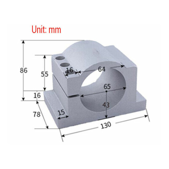 62-125mm Diameter Spindle Motor Mount Bracket Clamp for CNC Engraving Machine X1 image {6}