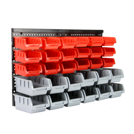 Wall Mounted Storage Bins & Backboards Tool Organiser Shed Shelving Pukkr image {1}