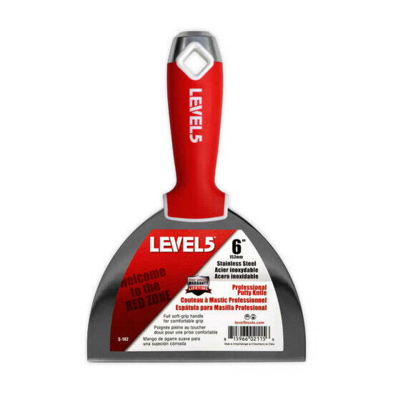 LEVEL5 #5-602 Drywall Putty Knife Set Stainless Steel 5 Piece | FREE SHIPPING image {5}