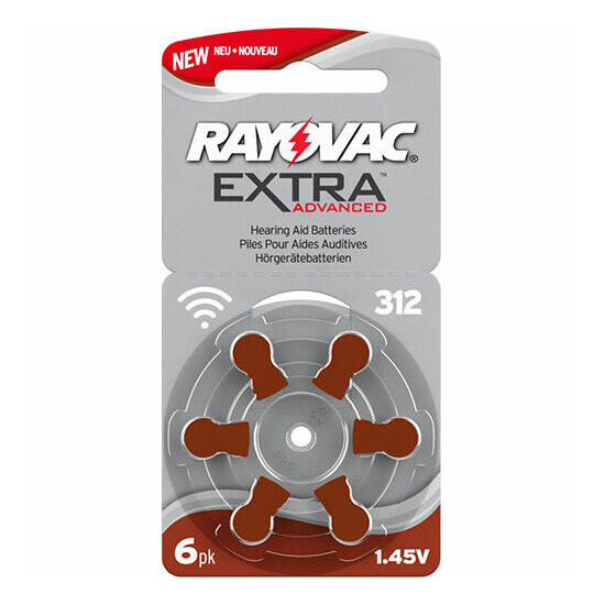 Rayovac Hearing Aid Batteries Hearing Aid Type: p312, 312,da312, s312, pr41, zl3, zl312  image {4}