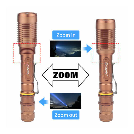 Super Bright Tactical Zoom L2 LED Flashlight 990000Lm 18650 Powerful Torch Light image {3}